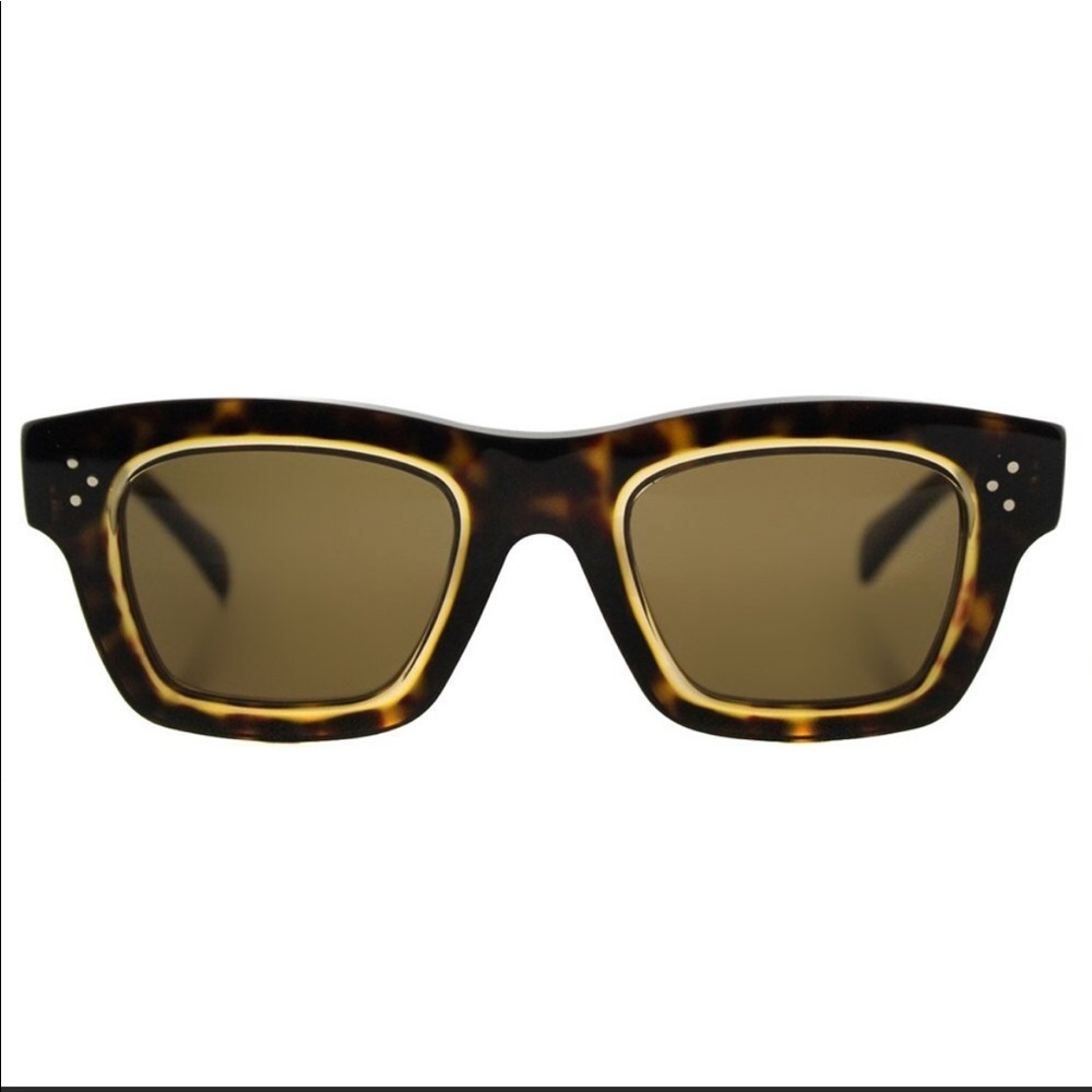 CELINE CL 41396/S GABY SQUARE SUNGLASSES HAVANA